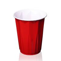 China 450ml 16 OZ PP Red Plastic Disposable Cup 95mm 56mm 116mm on sale