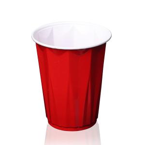 450ml 16 OZ PP Red Plastic Disposable Cup 95mm 56mm 116mm