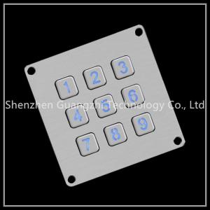 China Industrial Dot Matrix Keyboard , 9 Button Keyboard For Car Charging Station supplier