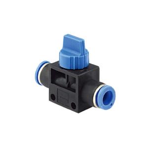 China Manual Operation Push To Connect Fittings , Black / White HVFF Plastic Air Fittings supplier