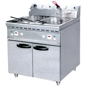 China JUSTA 40L Electric Two Tank Deep Fryer With Cabinet ZH-RCX2 Western Kitchen Equipment supplier