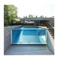 China Outdoor Swimming Pool Design with Aupool Suspended 90mm and 100mm Thick Acrylic Panel on sale