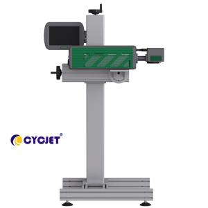 China CYCJET LC30F Fly Laser Marking Machine For Glass Bottle Date Marking Printer supplier