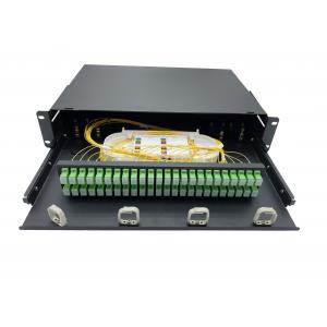 Data Center Cabinet Rack Mount 65dB Fiber Optic Patch Panel