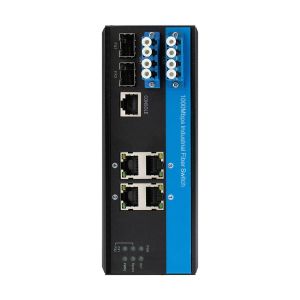 China Interruptor industrial gestionado L2 con función bypass 2*2B con conector SM LC para protección de línea óptica supplier