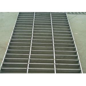 China Stainless Steel Heavy Duty Steel Grating , Round Bar 25 X 5 SS Floor Grating wholesale