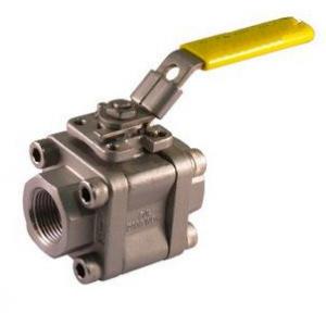 China Stainless Steel 3 Piece 4 Bolt Enclosed Standard Port Ball Valve with Threaded Connection supplier