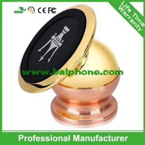 China Gold Metal 360 Degree Rotation Magnetic Car Mount Universal Mobile Phone car holder supplier