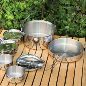 Hot Selling Multi-function 17pcs Cooking Utensils Camping Cookware Set Picnic Outdoor Cooking Pot Set