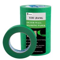 China Original Crepe Paper Masking Paint Tape Green Wholesale Slitting on sale