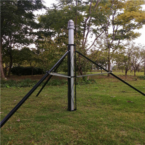 China Télescopique soulevez le mât 6M 9M 12M Portable Antenna Mast supplier