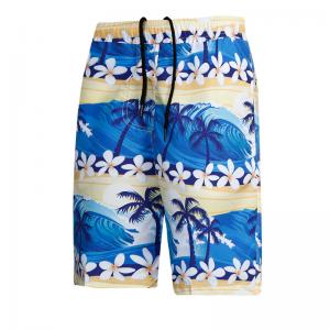 China Fast Drying Sea Waves Pattern Men'S Blue XXL SUP Board Shorts supplier