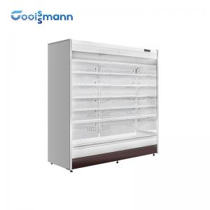 Open Refrigerated Display Case , 915 * 820 * 1930mm Air Curtain Cold Display Cabinet