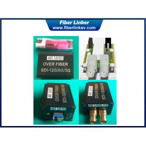 Mini 12G-SDI to fiber converter over single LC/SFP