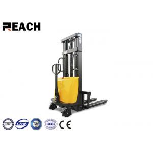 China 1.5 Ton Warehouse Lift Truck Semi Electric Pallet Stacker With Fixed Legs / Forks supplier