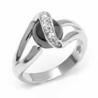 Custom Elegant non corrosive 8mm zincon semi precious stone ring, fashion jewelry