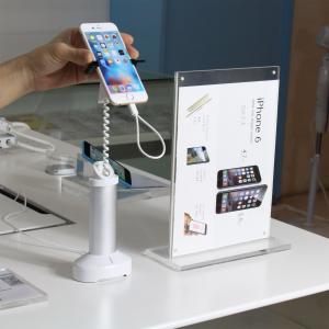 COMER anti-theft clip display stand for Electronic store wholesale gripper mobile phone holder