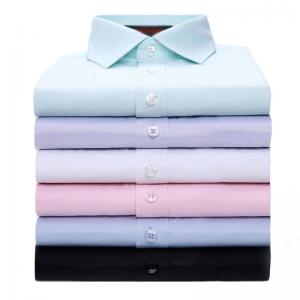 65% Polyester Custom Business Shirts Custom Enterprise Shirts Full Sleeve Length For Man