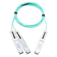 China 200G QSFP56 To 2x100G QSFP56 Breakout Active Optical Cable 850nm 0-100m Length OEM/ODM on sale