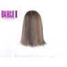 180% Density Mix Color Virgin Hair , Straight Pre Plucked Full Lace Wig