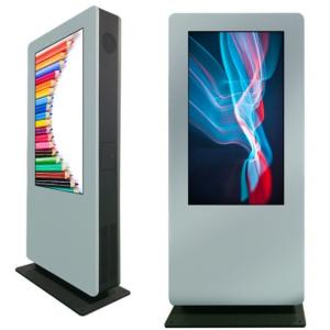 65" Smart Outdoor Interactive Kiosk IP65 Tempered Glass Free Standing