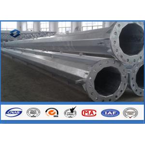 China HDG Polygonal Sub Transmission Steel Tubular Pole with Base Plate ISO9001:2008 supplier