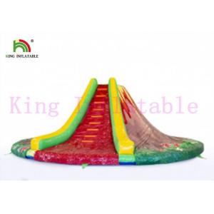 China Round Volcano PVC Inflatable Dry Slide / Blow Up Slide For Rental Business supplier