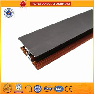 China Custom Wood Finished Aluminium Profiles For Windows And Doors supplier