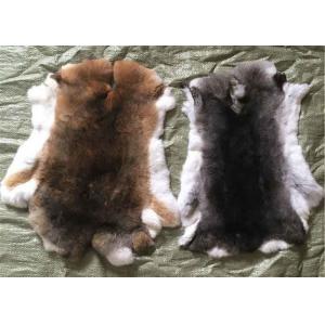 China White Fluffy Hairs Rex Rabbit Skin Fur Hides Warm Comfortbale For Garments supplier