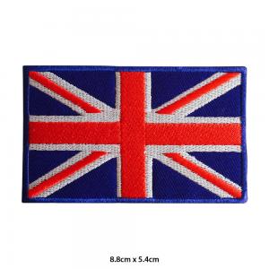 UK Union Jack National Flag Embroidered Patch Iron on Sew On Badge