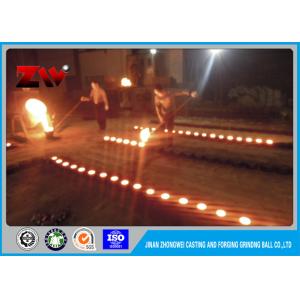 Unbreakable high / middle / low chrome cast iron balls for cement plant