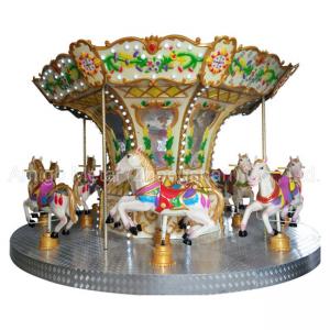 12 horses merry go round for family entertainment in amusement park