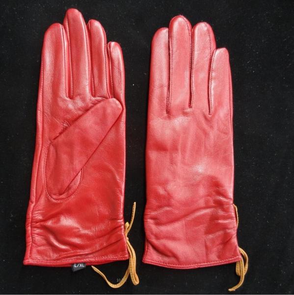 Leather Womens Waterproof Gloves , Sheepskin Womens Leather Dress Gloves