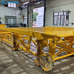 China 10T-10M カスタマイズされた黄色の大型正方形パネルポータブル手動ドックランプ、フォークリフト用。貨物の積み降ろし時の時間と労力を節約 wholesale