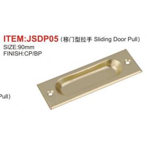 Flush Sliding Door Pull Handles , Recessed Metal Pull For Wardrobe 90mm