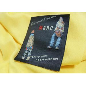 China Black Embroidered Back Neck Main Label Leather Jacket Badges For Garment supplier