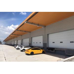 Warehouse Logistics Vertical Lift Sectional Door Hot Dip Galvanized Steel 40mm