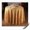 Red / White / Yellow Hotel Polyester Damask Tablecloth For Party Wrinkle