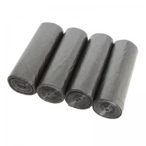 Cosmetic Packaging HDPE Black Plastic Garbage Bag for Dustbin Liners and Trash Bags