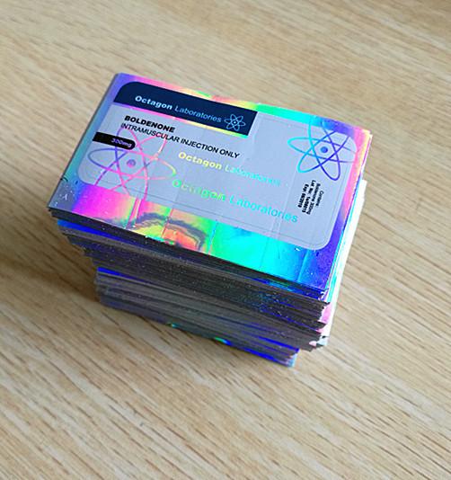 Digital Printing Vial Vial Labels Rectangle Shape 10ml