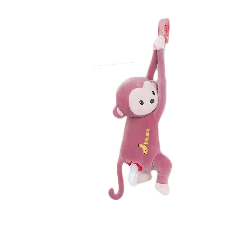 China 美しい掛かるPlush猿のカートンは車の内部のPlush家の装飾を置いた supplier