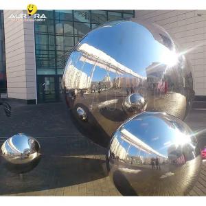 Sealed Giant Sphere Ball Silver Inflatable Mirror Spheres For Decoration