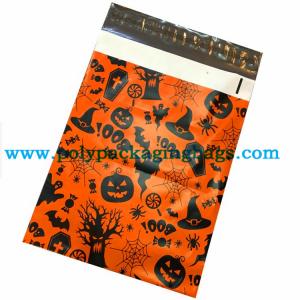 China Alloween Or Pumpkin Self - Adhesive Poly Courier Bag wholesale
