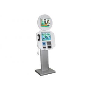 China Robot Shape Multimedia Kiosks , Bar-code Scanner And Telephone S802 supplier