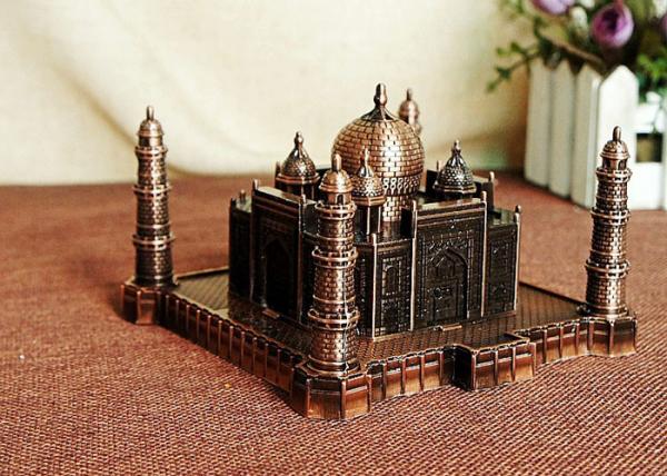 Metal Material DIY Craft Gifts World Famous Building Model India Taj Mahal