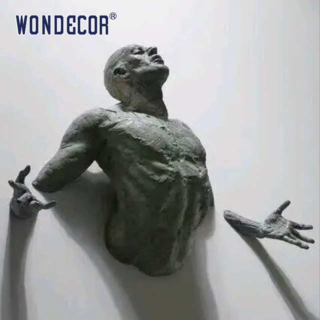 China Abrégé sur en bronze Art Sculpture Customized Size Art Sculpture 3D de mur en métal supplier