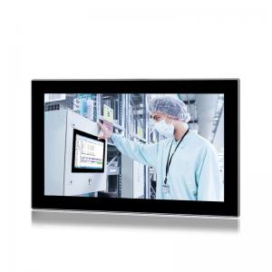 18.5Inch Industrial All In One PC HMI Panel J1900 CPU Front IP65