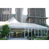 500 People Outdoor High Peak Tents With Hard Glass Wall for Auto Show