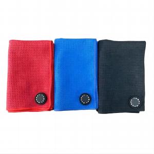 Pretty Design MicroFiber Golf Towel Embroidered Accept OEM ODM