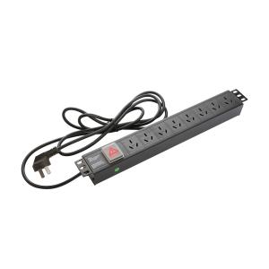 China White or Black 16A Server Rack Power Distribution Unit for Data Center Power Management supplier
